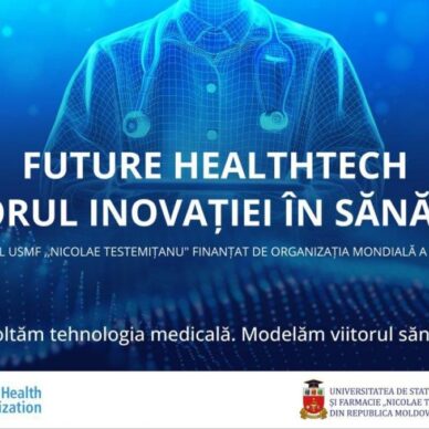 990a848f8f3e33210195d64d3ffc574d_photo-2025-06-06-13-46-27_68442cbcacb17 Future HealthTech – Advancing medical innovation, with logos of World Health Organization and Nicolae Testemițanu University of Medicine and Pharmacy