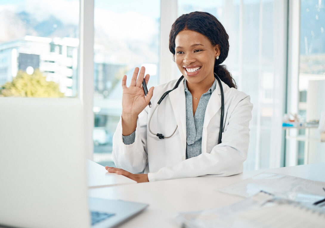 Virtual healthcare consulting, medical video call and online help for checkup, test and advice from.